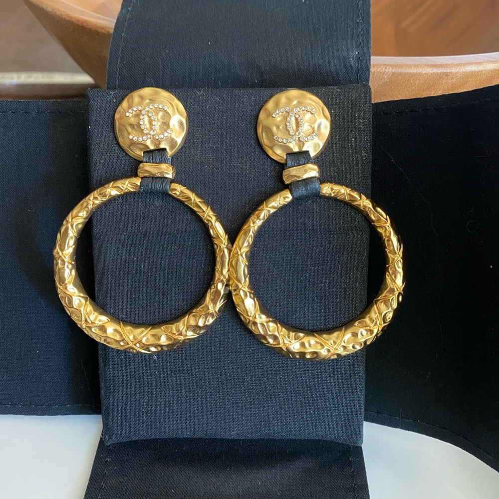 Chanel Gold Hoop Earrings